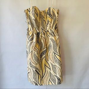 Anna Sui Leaves Stippled Deciduous Corset Dress